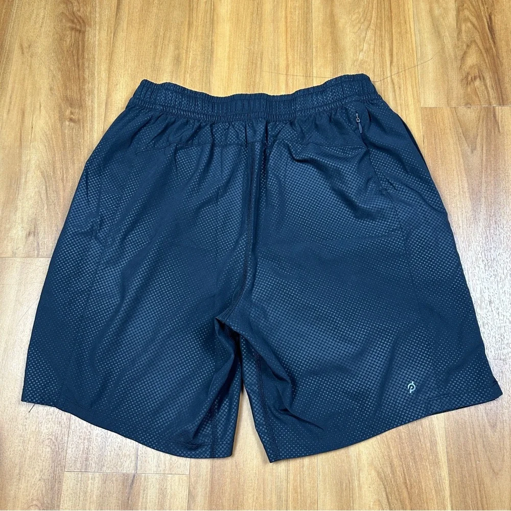 Peloton Athletic Running Shorts Men Medium Black Lined‎ Gym Training Activewear